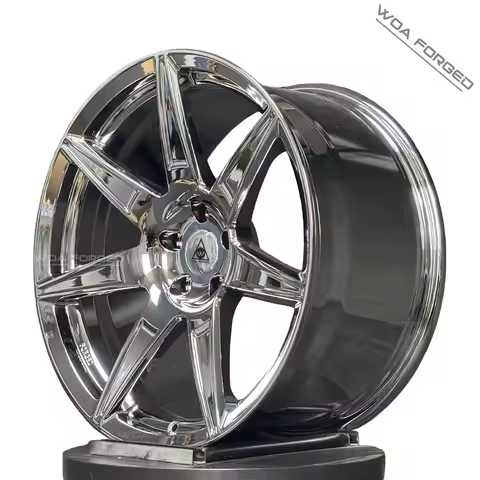 Custom 17 18 19 20 inch Wheels 5x114.3 70.5 Polished Silver Alloy Forged Wheels for Ford Mustang V6 