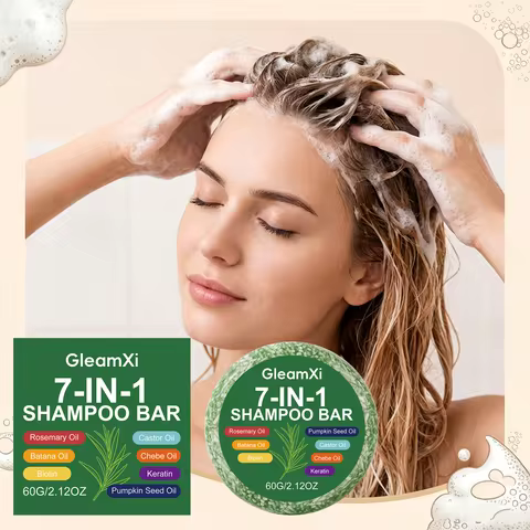 7-In-1 Shampoo Soap Bar Gentle Cleansing Promote Hair Growth Strengthening Moisturizing Smoothing Ha