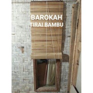 tirai bambu gulung untuk jendela / kerei bambu jendela mininalis / tirai bambu jendela termurah /
