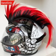 BESTLINK 1Pc Motorcycle Mohawk Helmet Wig Sticker Cockscomb Motocross Full Face Off Road Helmet Deco