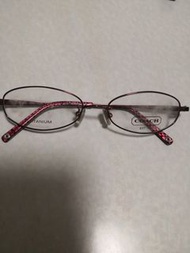 Coach 眼鏡glasses 413 Titanium 日本制