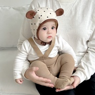 Dot Ear Protection Baby Hat Spring Autumn Head Cap Super Cute Newborn Ear Protection Door Baby Ear P