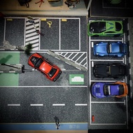 Diorama Parking Lot ads on