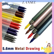 LA Mechanical Pencil, Metal 2B/4B/6B/8B Pencil Refill Automatic Pencil, Creative 5.6mm Sketch Comics