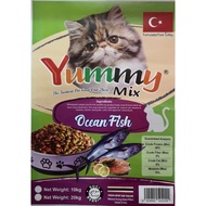 makanan kucing 10kg yummy mix (ocean fish) cat food