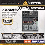 Behringer XENYX 1204USB 8-channel Mixer with USB (XENYX1204USB / XENYX-1204USB)