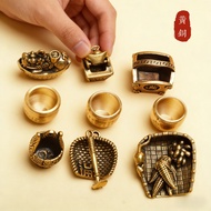 {Fuyuange} Fude Palace Over Furnace Baifu Cylinder Pixiu Dustpan Hoe Bucket Gold Silver Full Pendant