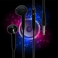 Earphone Kabel Sport HiFi Stereo Headset 3.5mm with Mic Handsfree Musik Telepon Jernih In-Ear Bass E