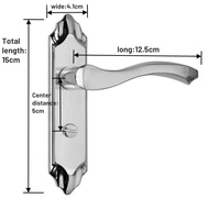 {drtytu} 【TKK Hardware】 Door knob 304 stainless steel Anti-Theft Room door double lock