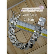 925 Silver Bracelet (Flower) / 925 Silver Bangle