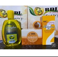 Rdl cosmetic kit kalamansi extract, whitening,babyface 2 with gluta+kojic soap