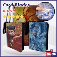Universal 4-Pocket Nezha Anime Card Binder Album For Pokemon TCG MTG Yugioh Zipper Photo Holder