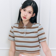 FF1111 : GROOVY LOVE KNITTED POLO SHIRT เสื้อนีตโปโลรุ่นฮิต ใส่สบาย คัตติ้งสวย เเมตซ์ง่าย (FF1111)