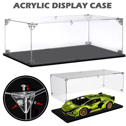 1:10 scale acrylic display box, suitable for all kinds of 1:10 scale model cars, airplanes, building