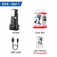 AXNEN AI Gimbal Q19 Handheld Stabilizer Mobile Phone Smart Tracking Selfie Stick 360 Desktop Tripod 