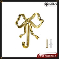 [January New] Alloy Bow Wall Hook 9.1*9.1cm Decorative Hanger Holder Vintage Wall Mount Hook❀