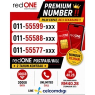 redONE VIP | 5555 | Postpaid Contract 2 Years | Plan 5G Postpaid PLUS38  | New Number | Nice Number 