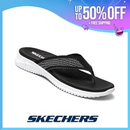 Skechers_รองเท้าแตะผู้หญิง Go Walk Flex-Blossoms รองเท้าแตะส้นแบนฤดูร้อนของผู้หญิง