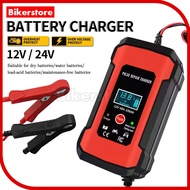Smart Charger Car Battery Charger 12V 24V 6A Bateri Repair Charging Car Bateri Kereta Motorcycle Pen