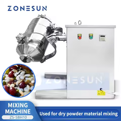 ZONESUN Dry Powder Mixing Machine Agarbatti Masala Coffee Tea Blender Food Chemical Pretreatment Equ