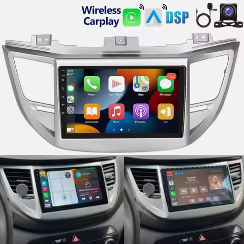 Android 15 car navigation 9 inches built-in Carplay+Android auto /2+64G+AHD camera+microphone For 20