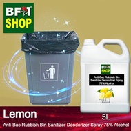 🧼🗑️  (ABRBSD) Lemon Anti Bacterial Rubbish Bin Sanitizer Deodorizer Spray - 75% Alcohol - 5L Dustbin ⭐⭐⭐⭐⭐