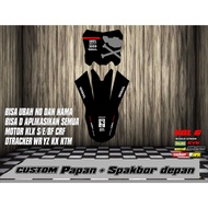 Sticker Sticker START NUMBER PLATE + FRONT FENDER CRF KLX 150 KLX BF KLX GORDON DTRACKER KX YZ KTM V