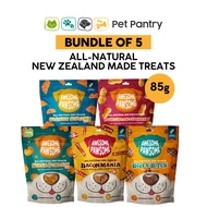 [Bundle of 5] Awesome Pawsome All-Natural Dog Treats 60g, Grain-Free, Training Snacks for Dogs