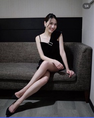 黑色單肩晚禮服 謝師宴 晚宴 年會