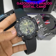 100% ORIGINAL G-SHOCK GA2000 GA-2000SU-1A GA-2000SU-1 Analog Digital Men Sport Watch Waterproof Jam Tangan Lelaki