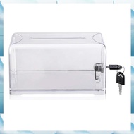 Donation Suggestion Box with Lock Suggestion Box for Fundraising Donation Tip Jars Raffle Box