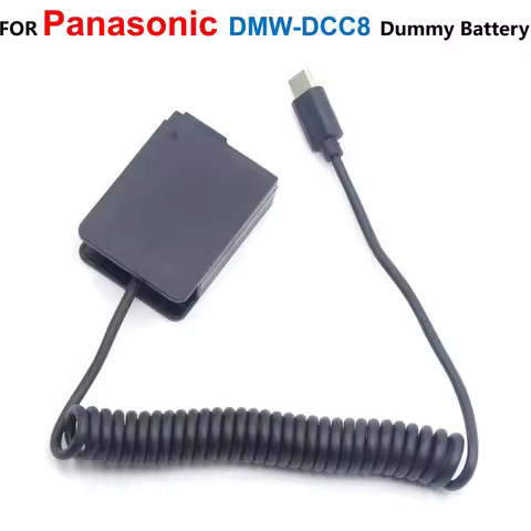 USB Type-C DMW-DCC8 BLC12 DC Coupler Dummy Battery For Panasonic Lumix DMC-G6 G7 GX8 G80 G81 G85 FZ3