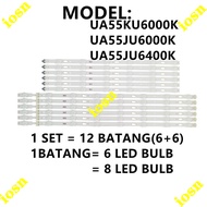 NEW 1SET UA55KU6000K / UA55JU6000K / UA55JU6400K SAMSUNG 55" LED TV Backlight UA55KU6000 UA55JU6000 