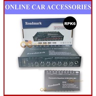 Roadmark Pre AMP Parametric Equalizer Audio Equalizer 3 Band Preamp with USB port/SD card slot