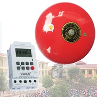 [HCM]Bộ chuông hẹn giờ trường học - chuông 8 inches 97dB hẹn giờ 28 lần reo chuông/ngày điện áp 220A