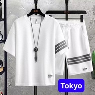 ĐỒ BỘ THỂ THAO 3 SỌC CÓ LO-GO CHẤT TỔ ONG DÙNG MẶC Ở NHÀ SANG CHẢNH - TOKYO FASHION