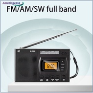 AMAZ Portable AM FM LCD Radio Battery Powered Radio Best Reception Pocket Radio For Running Walking Home Senior