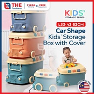 THE L33-53cm (18-65 Litre) Large Kids Versatile Toy Snack Clothes Books Storage Box With Pulley