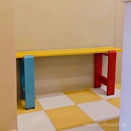 Bench Home Dining Chair Dopamine Double Shoe Changing Bench Colorful Nordic Style Entryway Memphis S