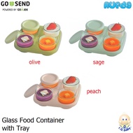 IQ Baby Glass Food Container with Tray