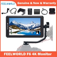 FEELWORLD F6 5.7 Inch FHD IPS On Camera 4K HDMI Monitor with Swivel Arm and 8V DC Power Output with 