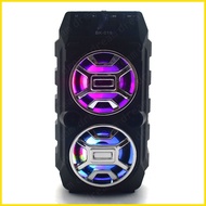 ♧ ⊕ ✎ Stereo Dual Karaoke Portable Wireless Speaker with stand With FREE Mic bk019