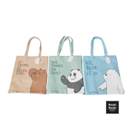 Moshi Moshi กระเป๋าช้อปปิ้ง กระเป๋าสะพายข้าง ลาย We Bare Bears ลิขสิทธิ์แท้ รุ่น 6100003535-3537