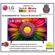 LG 43UR8050PSB 43" ThinQ AI 4K UHD LED TV + 3 Years LG Warranty