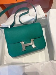 Hermes constance 24 stamp U 帝王綠 贈送馬仔