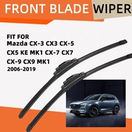 Double Rubber Car Wiper for Mazda CX-3 CX3 CX-5 CX5 KE MK1 CX-7 CX7 CX-9 CX9 MK1 Front Blade Brushes