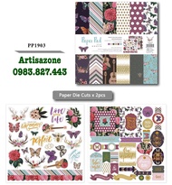 PAPER PACK - Giấy họa tiết trang trí Scrapbook thiệp lovebox (size 30cm x 30cm) - 01 quyển