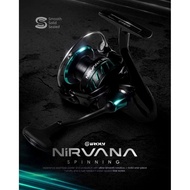 IROLY NIRVANA NA Spinning Reel – Max Drag 7–15kg – PG & hg – Size 1000–6000