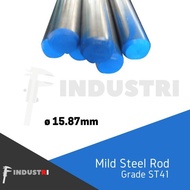 AS besi ST 41 diameter 15.87mm(5/8inch) | AS SS400 | potongan per 1cm