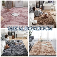 Saiz M 90x120cm /karpet bulus /shaggy carpet